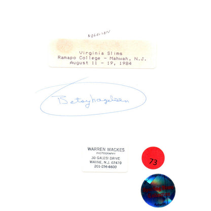 1984 Original Press Photo Women's Tennis Betsy Nagelsen McCormack ~5x7" AD2-1