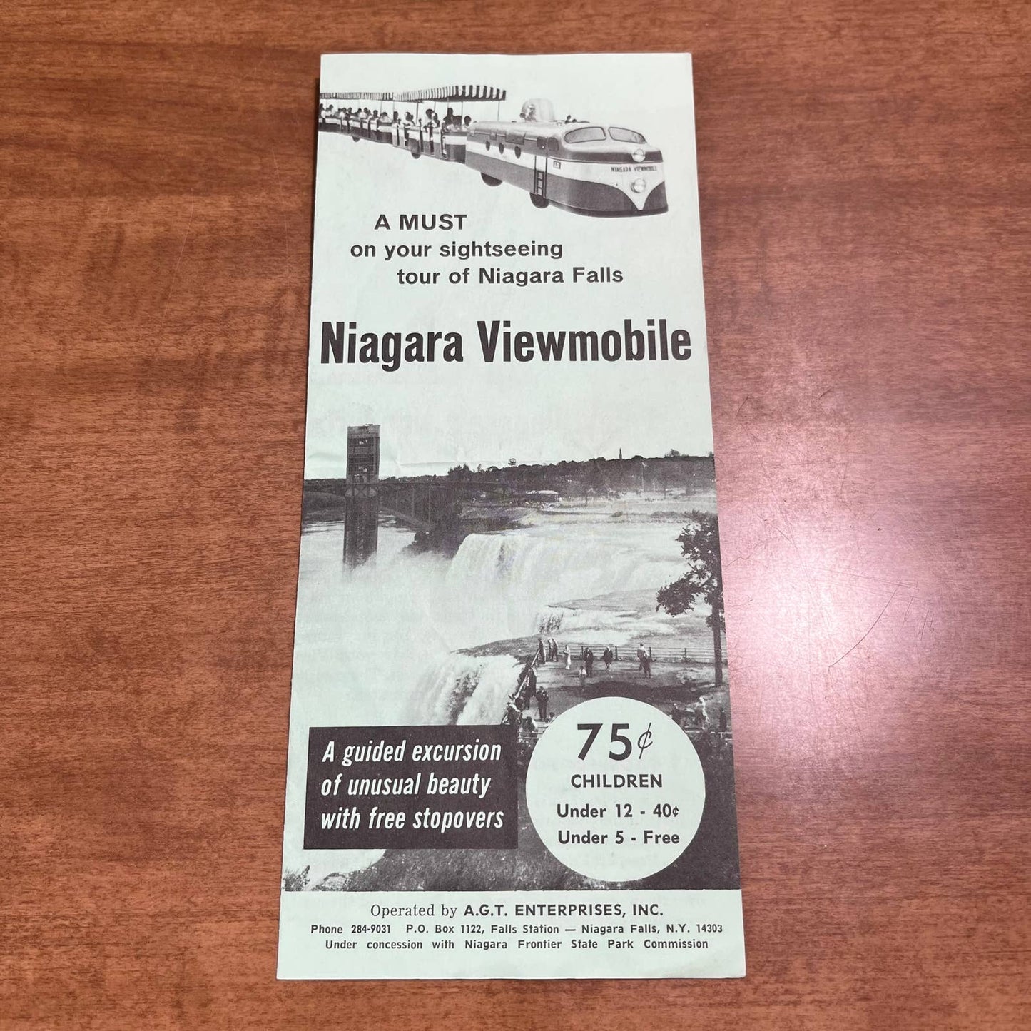 Vintage 1960s Niagara Falls New York Niagara Viewmobile Brochure A7