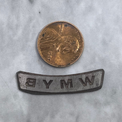 Vintage Letterpress Printers Block Plate TV Radio Call Letters WMYB SE841