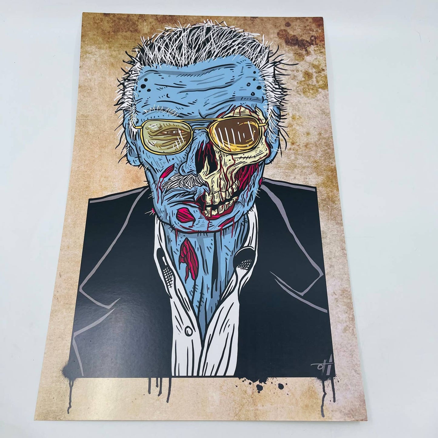 Zombie Stan Lee Marvel Christopher Ott Limited Edition Poster 11x17 FL2