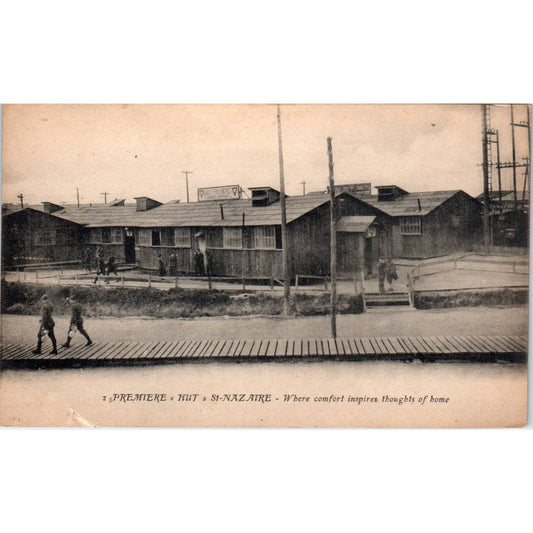 Premiere Hut St. Nazaire- Original RPPC Postcard TJ7-RP1