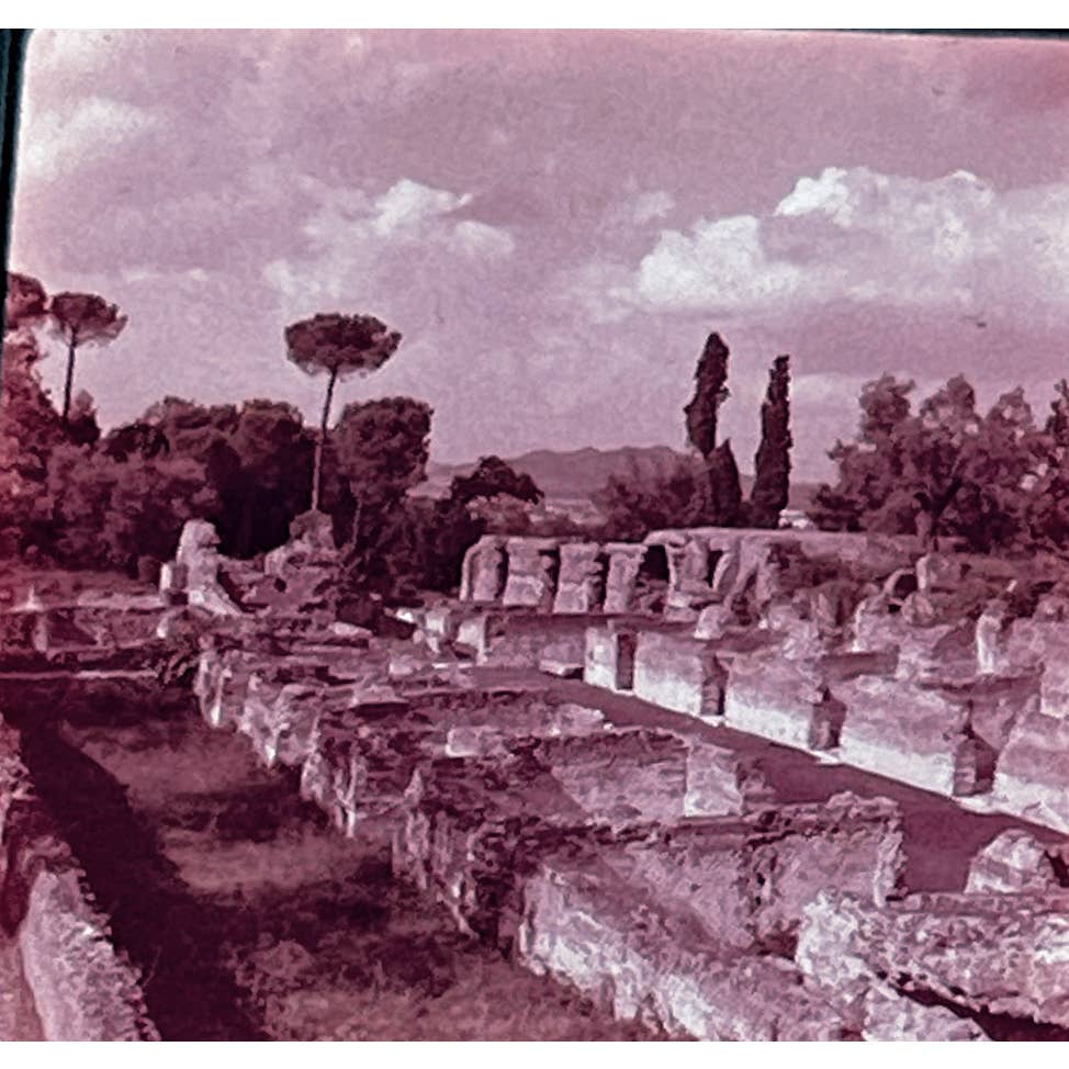 1960s Villa Adriana Italy Travel Slide Set of 3 2x2 Slides TK2-S4-10