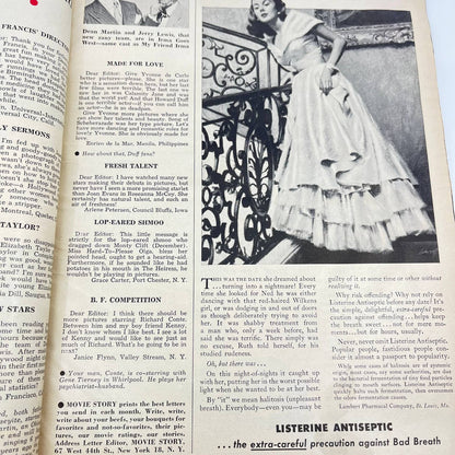 Movie Story Kirk Douglas Gregory Peck Lauren Bacall Errol Flynn March 1950 TC6