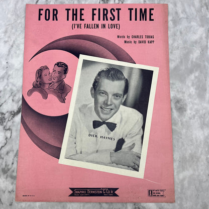 For the First Time I've Fallen In Love Dick Haymes 1943 NY Piano Sheet Music V39-3