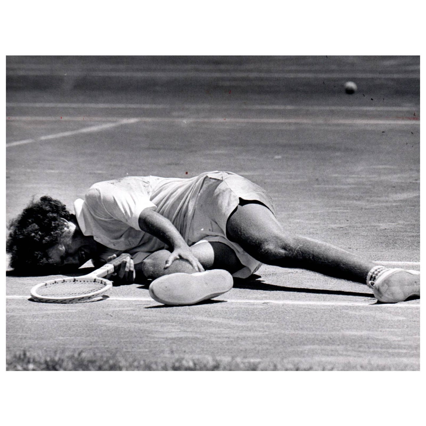 1972 Original Press Photo Men's Tennis Mark Joffey 6x8" AD2