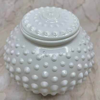 Milk Glass White Hobnail Light Shade Globe Ceiling Wall Mount 5” TE5