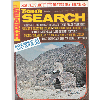 Treasure Search Magazine - Treasure Hunting Mining Metal Detecting Feb 1975 M4