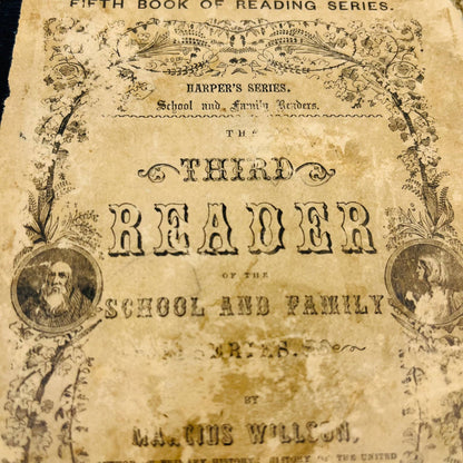 1860 Harper's Series Third Reader of School & Family Series Marcius Willson TC1