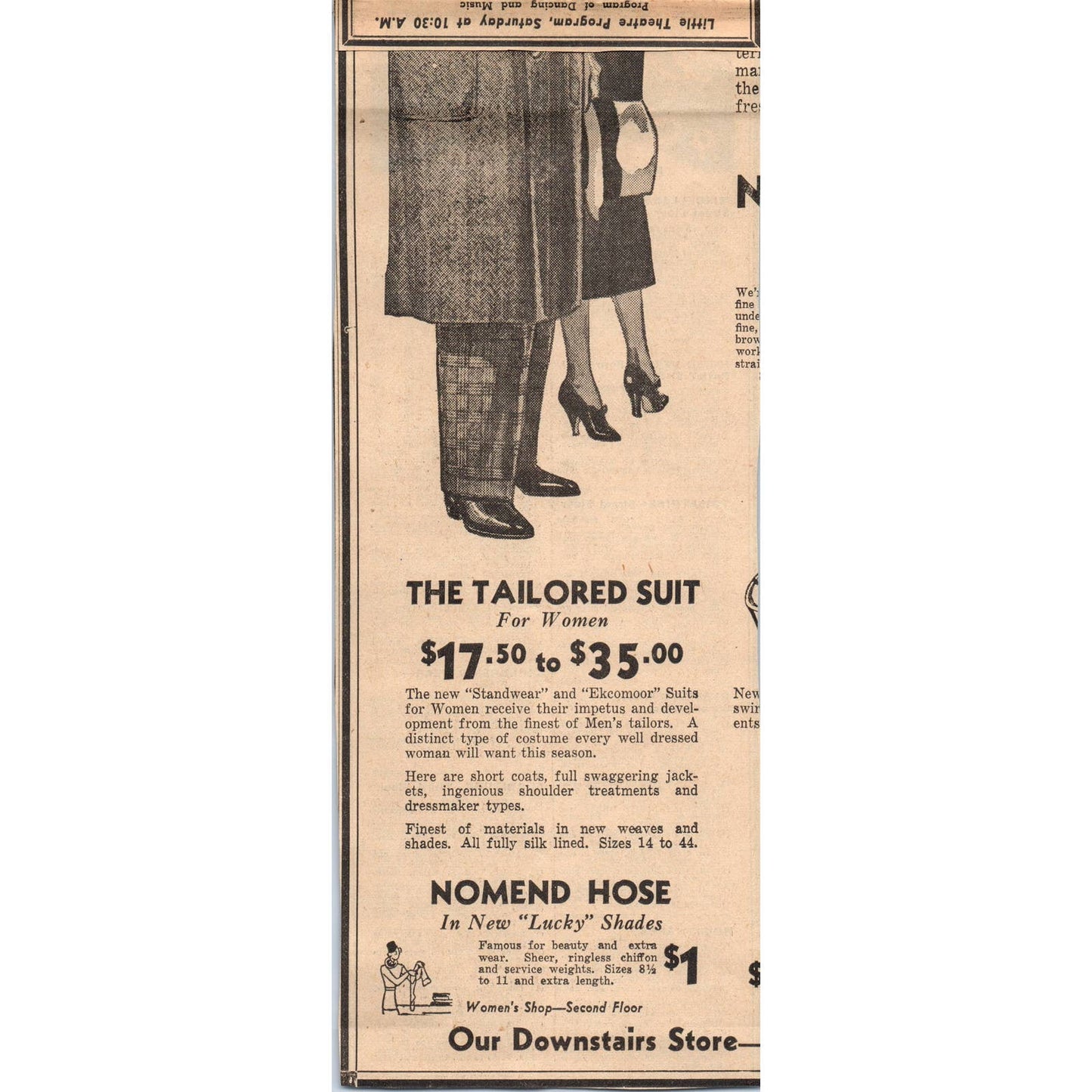 1935 Mpls Newspaper Ad Donaldson's Department Stores 9 O'Clock Specials FL5-3