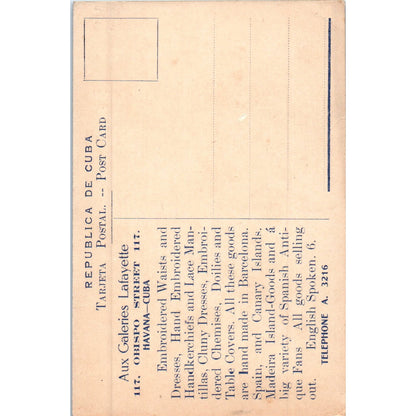 Monumento a Marti Havana Cuba Original Postcard P3-1