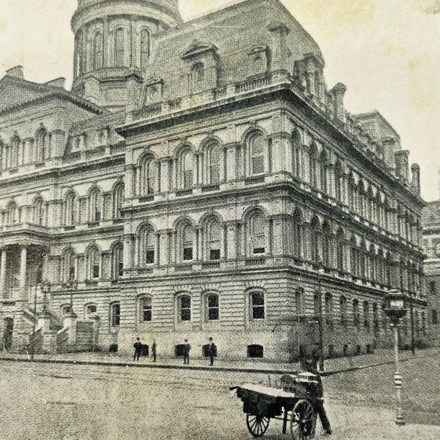 1907 Postcard City Hall Horse Drawn Carriage Baltimore MD PA8