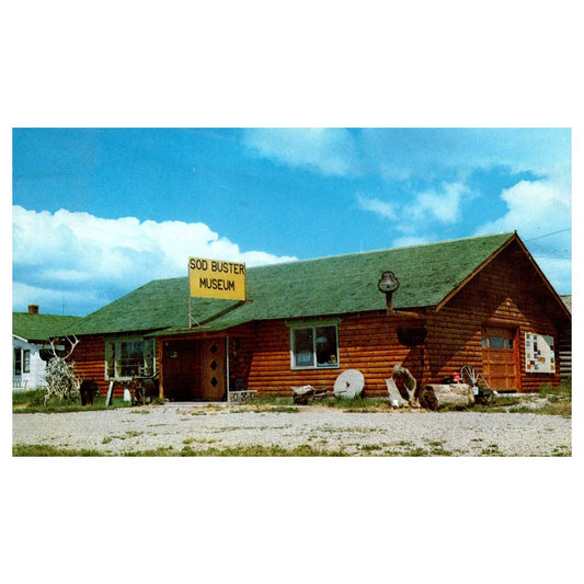 Vintage Postcard - Sod Buster Museum Windham Montana 1974 AD9