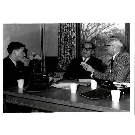 Press Conference Sukich Nimmanheminda WNAX 1967 Original Photo 5x7 TK1-P5