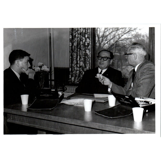 Press Conference Sukich Nimmanheminda WNAX 1967 Original Photo 5x7 B8