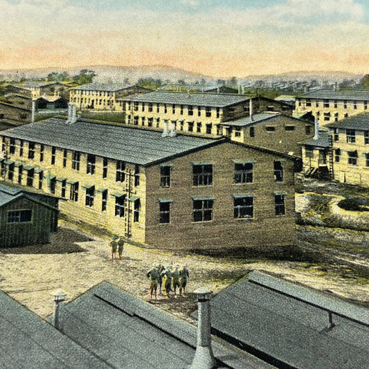VTG Postcard 1918 Army Cantonment Barracks Camp Zachary Taylor Louisville KY PA1