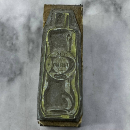 Vintage Printing Letterpress Printers Block Plate Duon Vita Fluff Shampoo TJ57