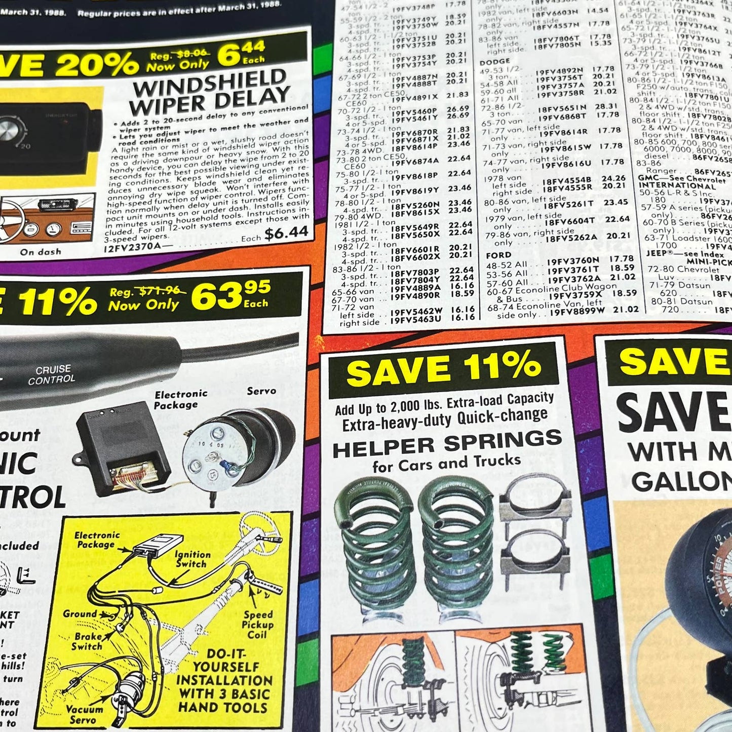 1988 JC Whitney Automotive Parts & Accessories Catalog TF9