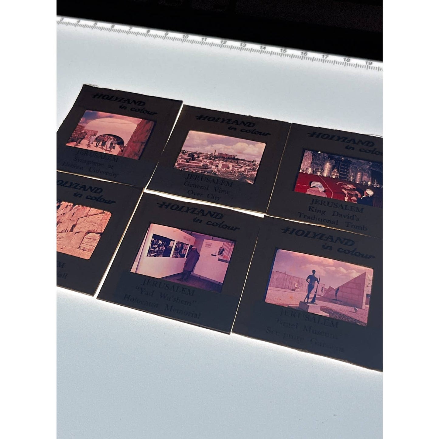1960s Israel Holy Land in Color Jerusalem Set of 6 2x2 Slides TK2-S2-9