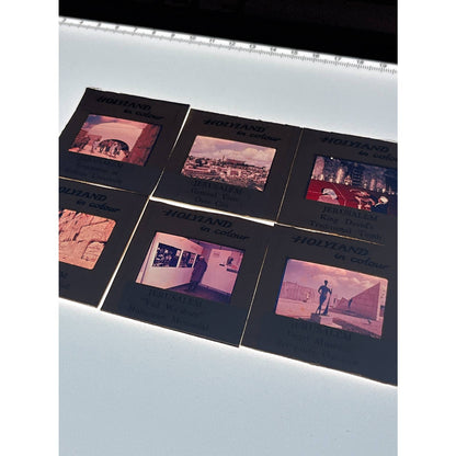 1960s Israel Holy Land in Color Jerusalem Set of 6 2x2 Slides TK2-S2-9