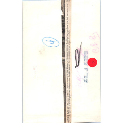 1972 Original Press Photo Football NFL Super Bowl Dolphins Practice 6x9" TK2-FP