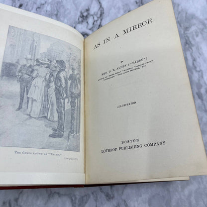 1897 The Pansy Books - As in a Mirror - G.R. Alden Hardcover TH1