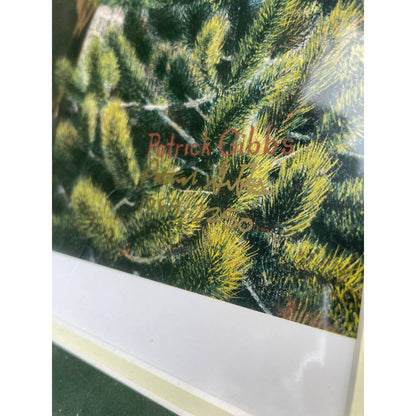 Vintage Signed Framed and Matted Print Patrick Gibbs Hunting “King of the Hill”