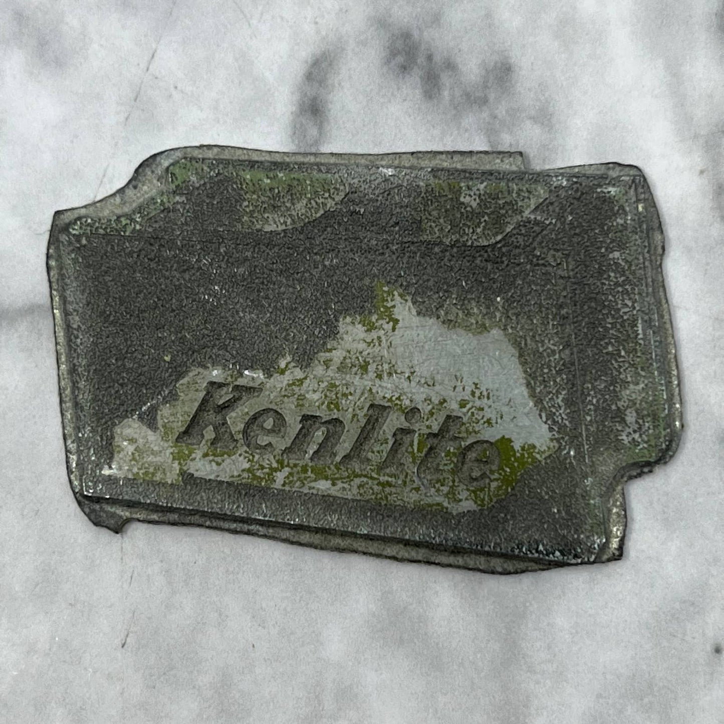 Vintage Printing Letterpress Printers Block Plate KENLITE TJ511