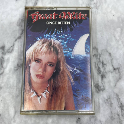 GREAT WHITE "ONCE BITTEN" Cassette Tape￼ TC7-44