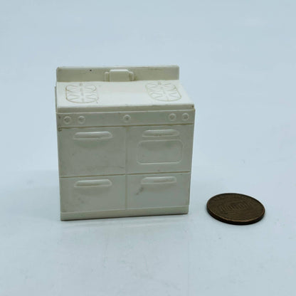 Vintage MARX Dollhouse Kitchen Stove Oven Burners White 1.75” TD2