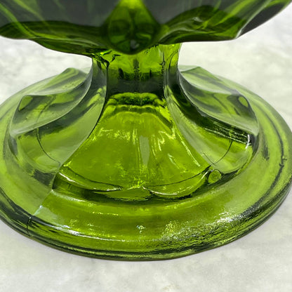 Vintage Anchor Hocking Fairfield Green Ice Cream Dessert Sorbet Bowl 3.5x4.5 TC4
