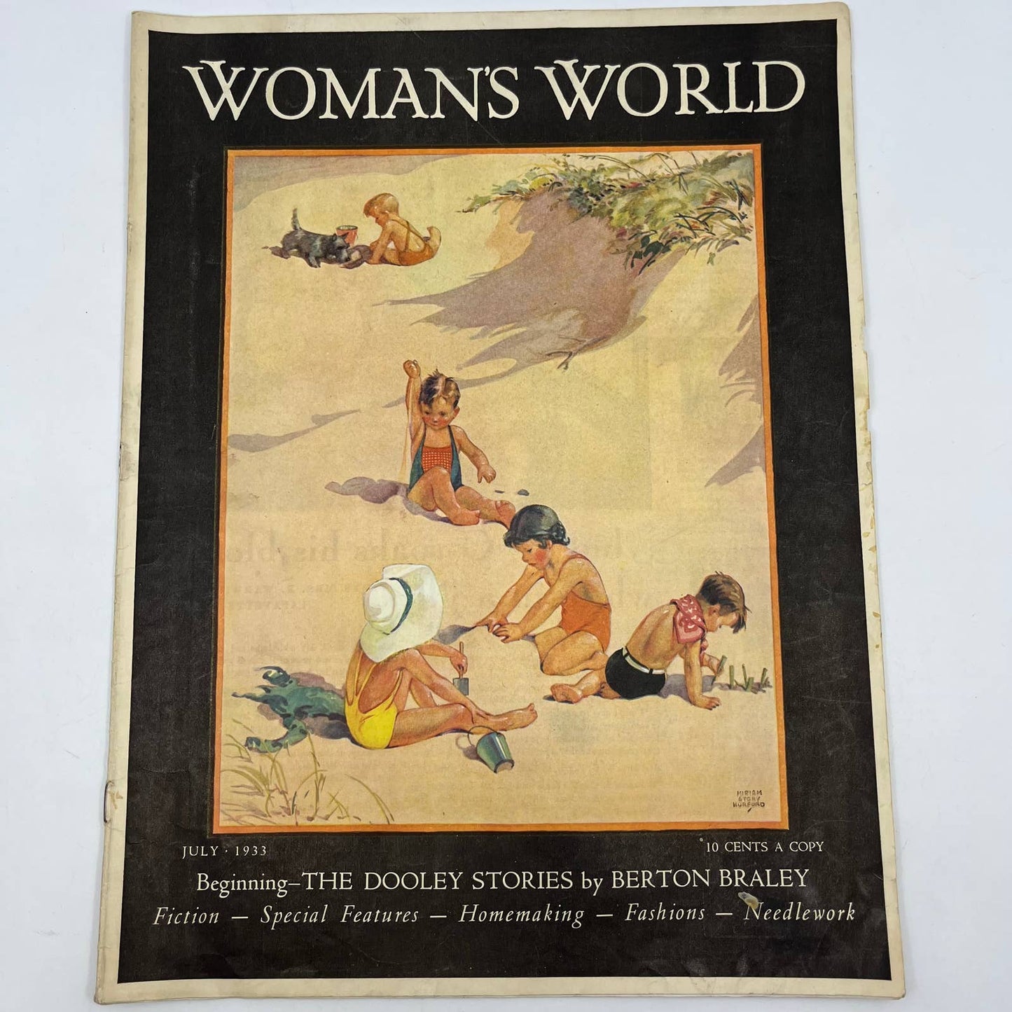 1933 July Women's World Magazine Miriam Story Hurford Art Dooley Stories TI4