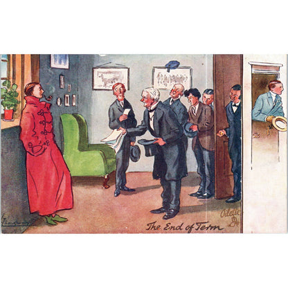 The Varsity - End of Term Raphael Tuck Oilette Original Postcard TK1-P14