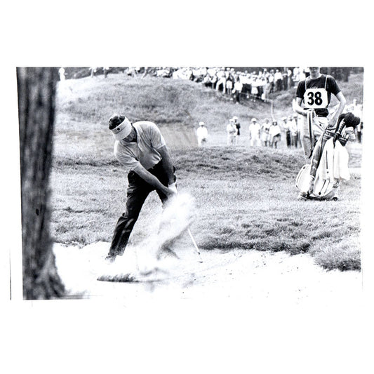 1963 Press Photo Golf Jay Hebert Sand Trap US Open 7x9" AD2