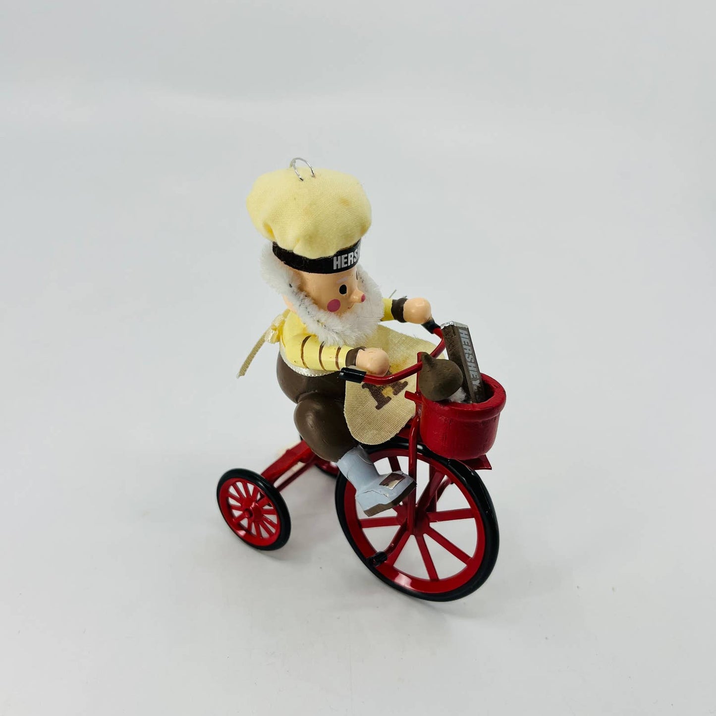 1989 vintage Hershey chocolatier elf & tricycle kurt adler holiday ornament  SB6