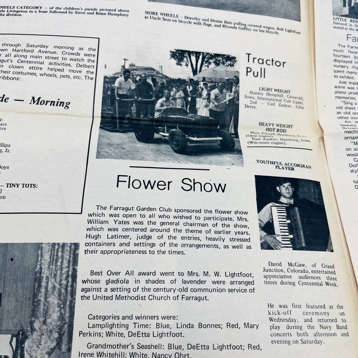 1970 Farragut Centennial Times Supplement Navy Band Parade Farragut Iowa D2