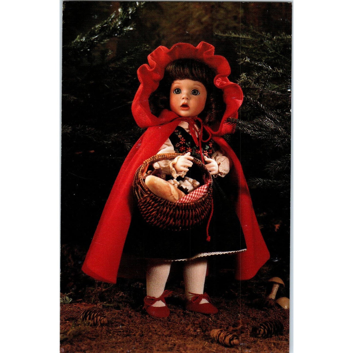 Little Red Riding Hood Doll Lawtons 1992 Collection Original Postcard PB10