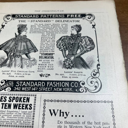 June 1895 The Cosmopolitan Magazine  Paris Salons is 95 The Telephone A4