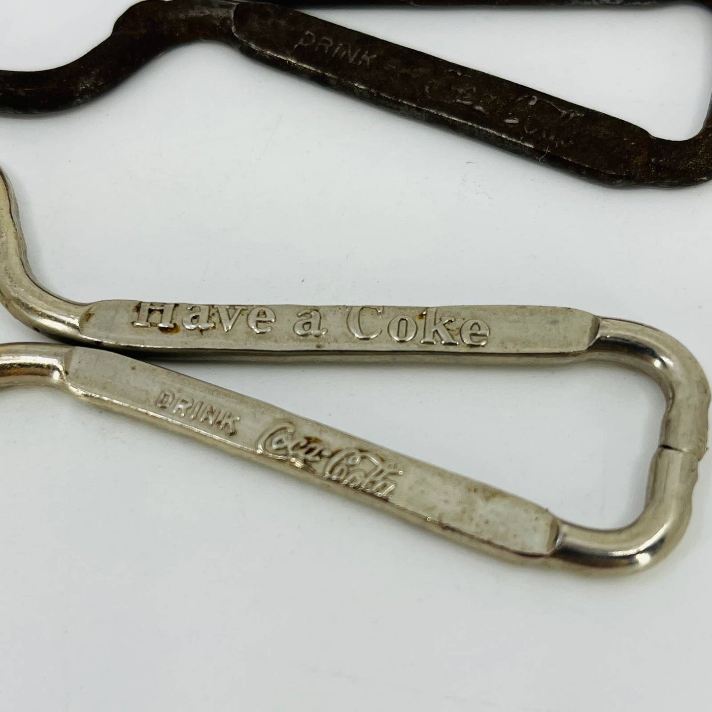 Vintage “Drink Coca Cola" Bottle Opener “Have a Coke” Lot of 2 SC3