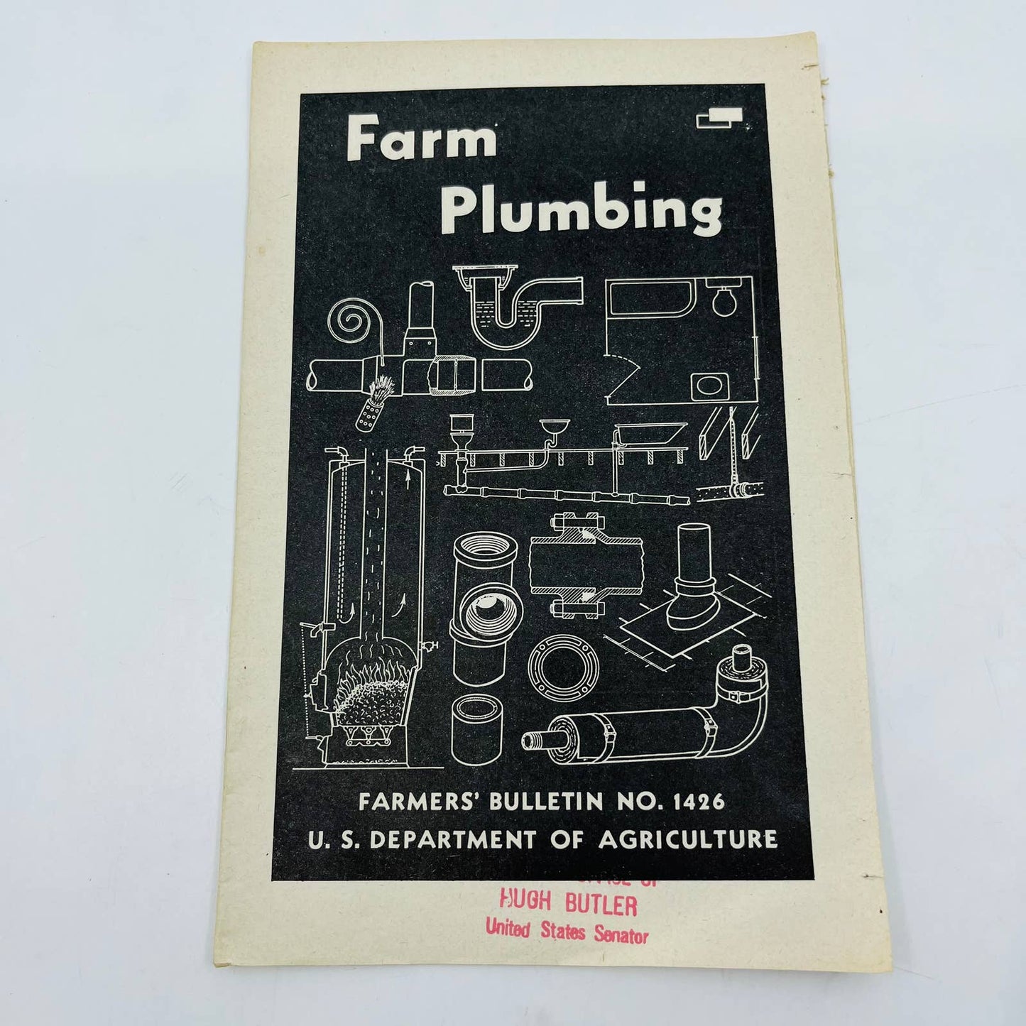 1946 Farm Plumbing Bulletin 1425 US Department of Agriculture Booklet C11