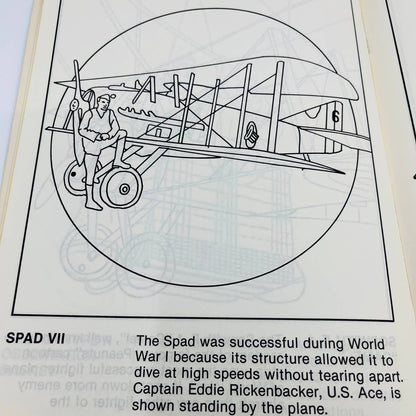 1980 United States Air Force Museum Coloring Book UNUSED TD3