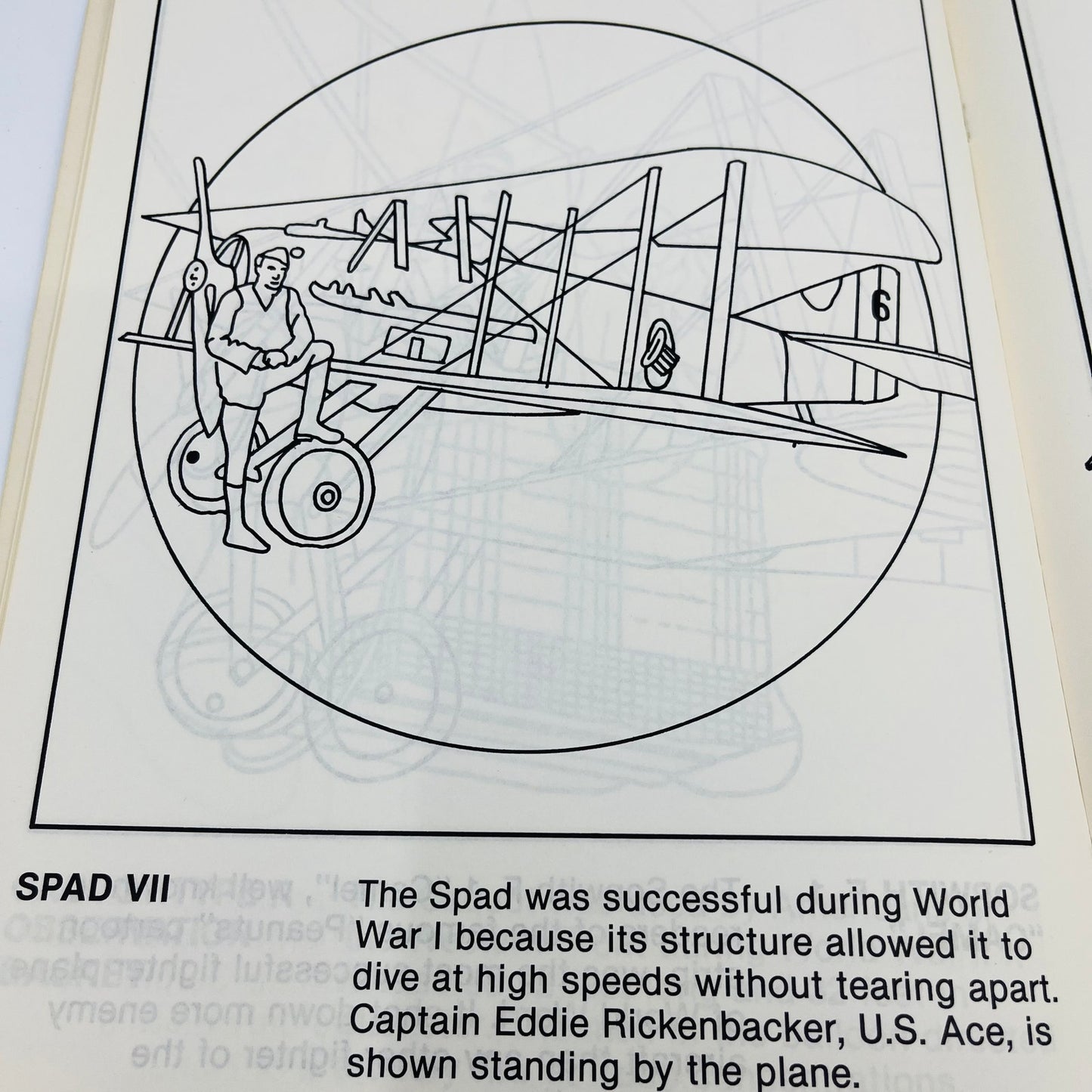1980 United States Air Force Museum Coloring Book UNUSED V37-3