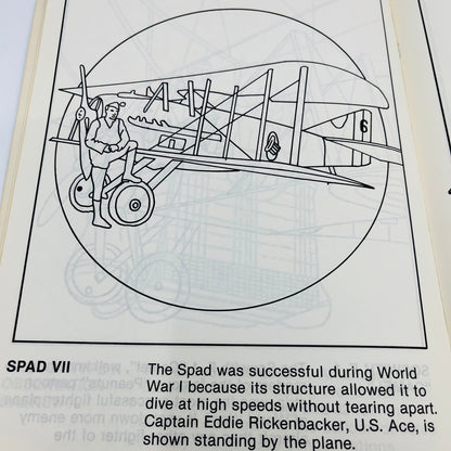 1980 United States Air Force Museum Coloring Book UNUSED V37-3