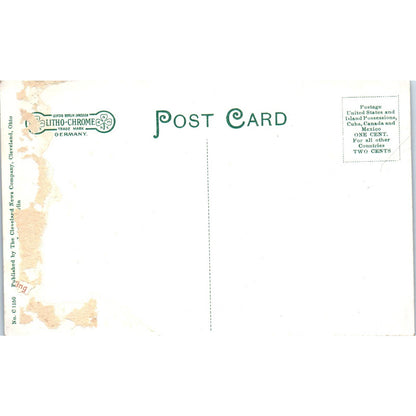 Antique Postcard The Square and East Fifth Street Marysville OH TD8-O2