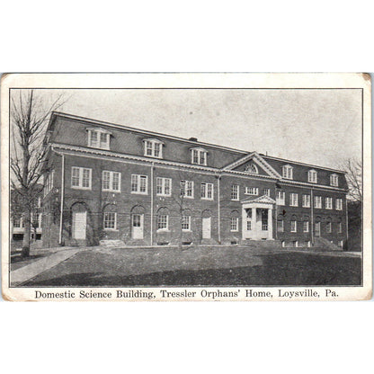 1920s Postcard Tressler Orphan's Home Loysville Domestic Science Building TI1-1