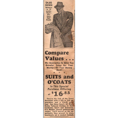 1935 Minneapolis Journal Newspaper Ad Brown's Bon-Art Clothes Nicollet Ave FL5-4