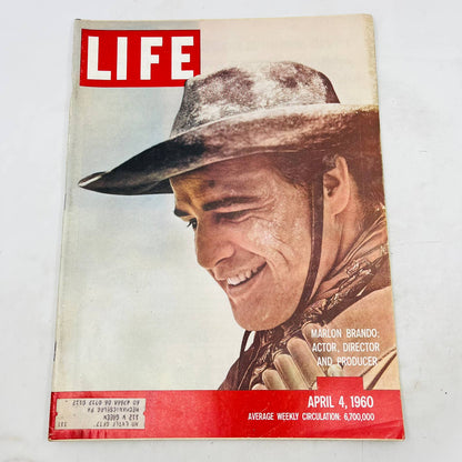 LIFE Magazine April 4 1960 -Marlon Brando Actor, Director and Producer TA8