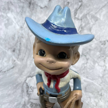 Vintage Atlantic Mold Mac Ceramic Smiley Boy Western Cowboy Boots Lasso Hat TA9