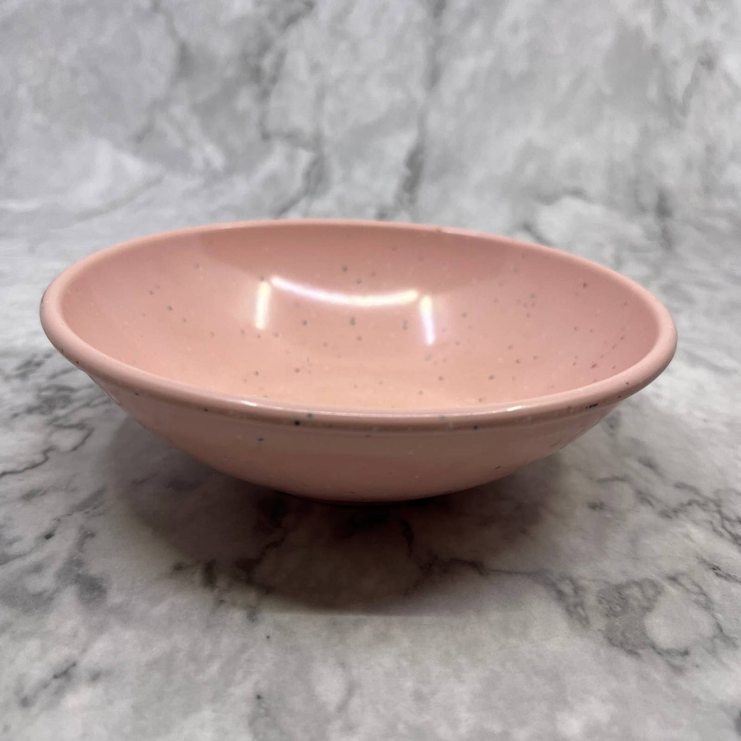 MCM Imperial Ware Speckled Confetti Pink Ice Cream Bowl Melmac Malamine TA3-1