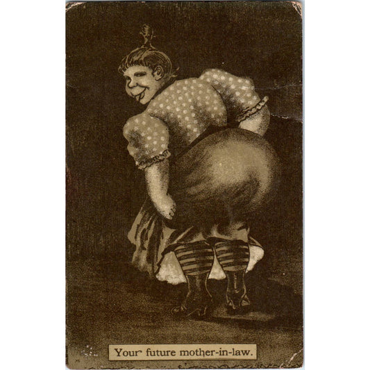 c1910 Antique Postcard Your Future Mother In Law Joke SE5