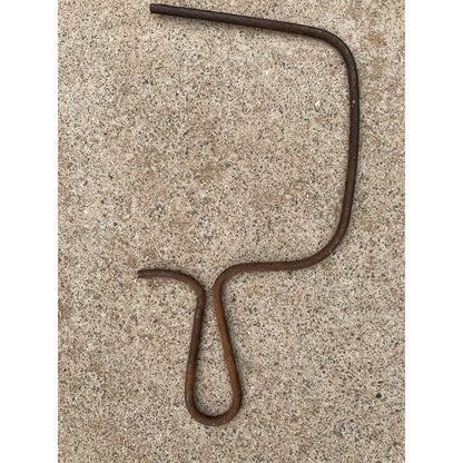 Vintage Rustic Primitive Metal Coping Saw Handle GS1
